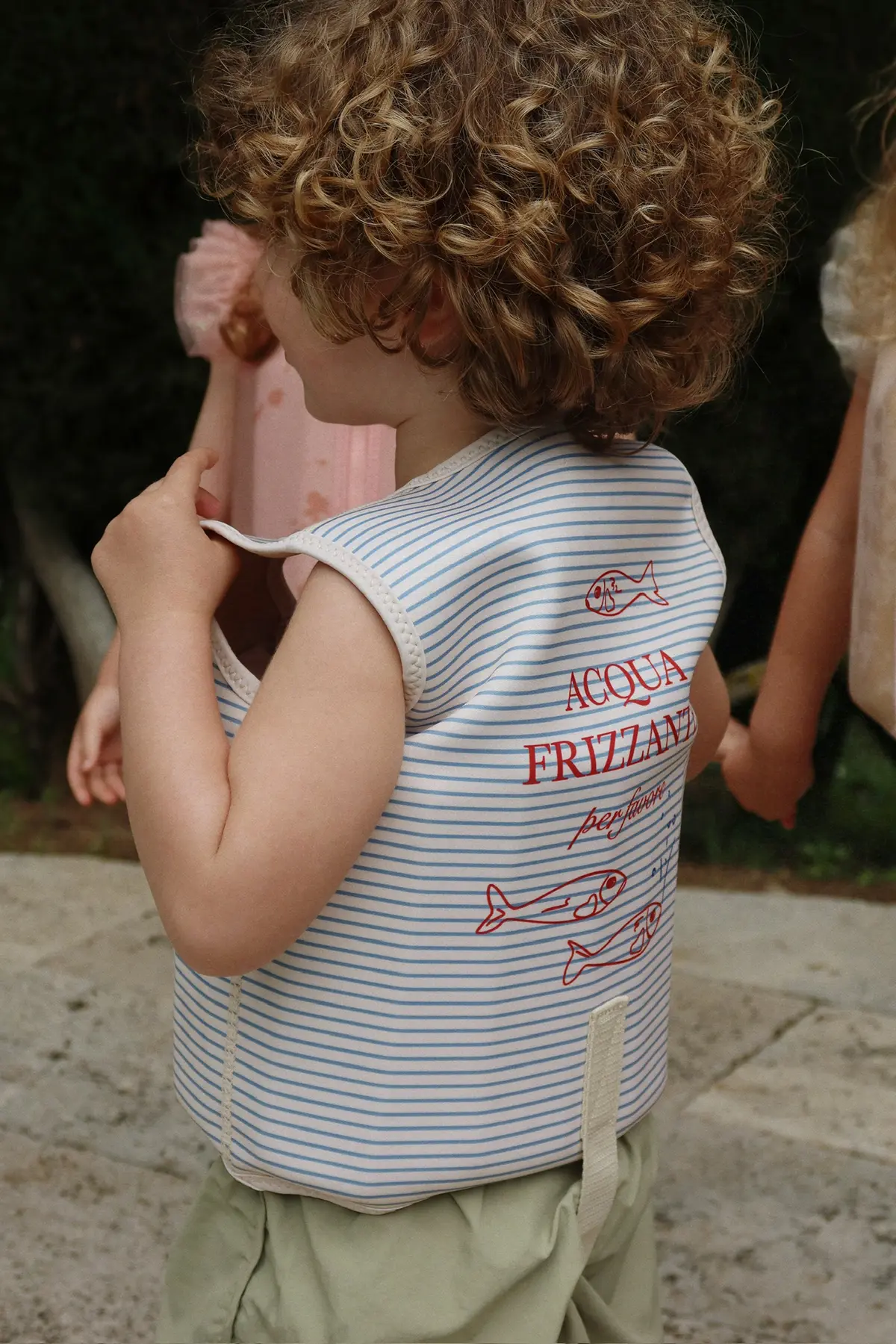 DELISTED Konges Sløjd Kinder-Schwimmweste Ellis „Stripe Blue“, Neopren – Bild 12