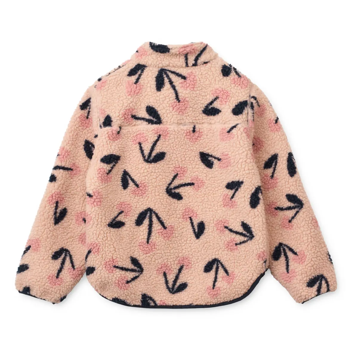 Liewood Nolan Sherpa Jacke für Kinder „Mega Cherry heart : Rosey“ 1
