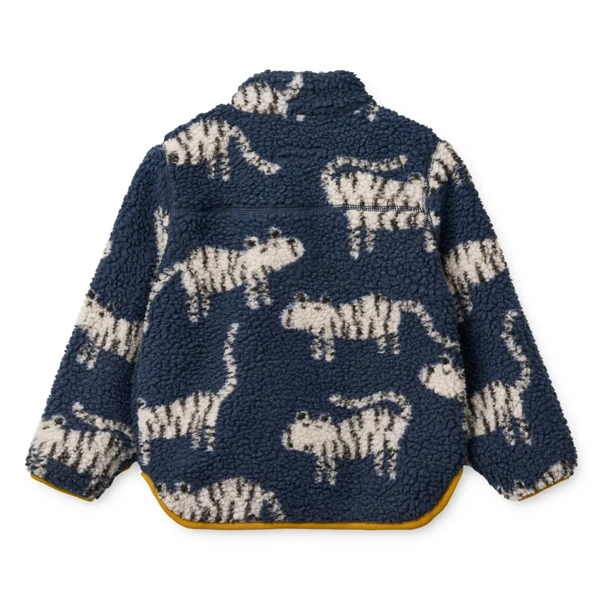 Liewood Nolan Sherpa Jacke für Kinder „Tiger / Classic navy“