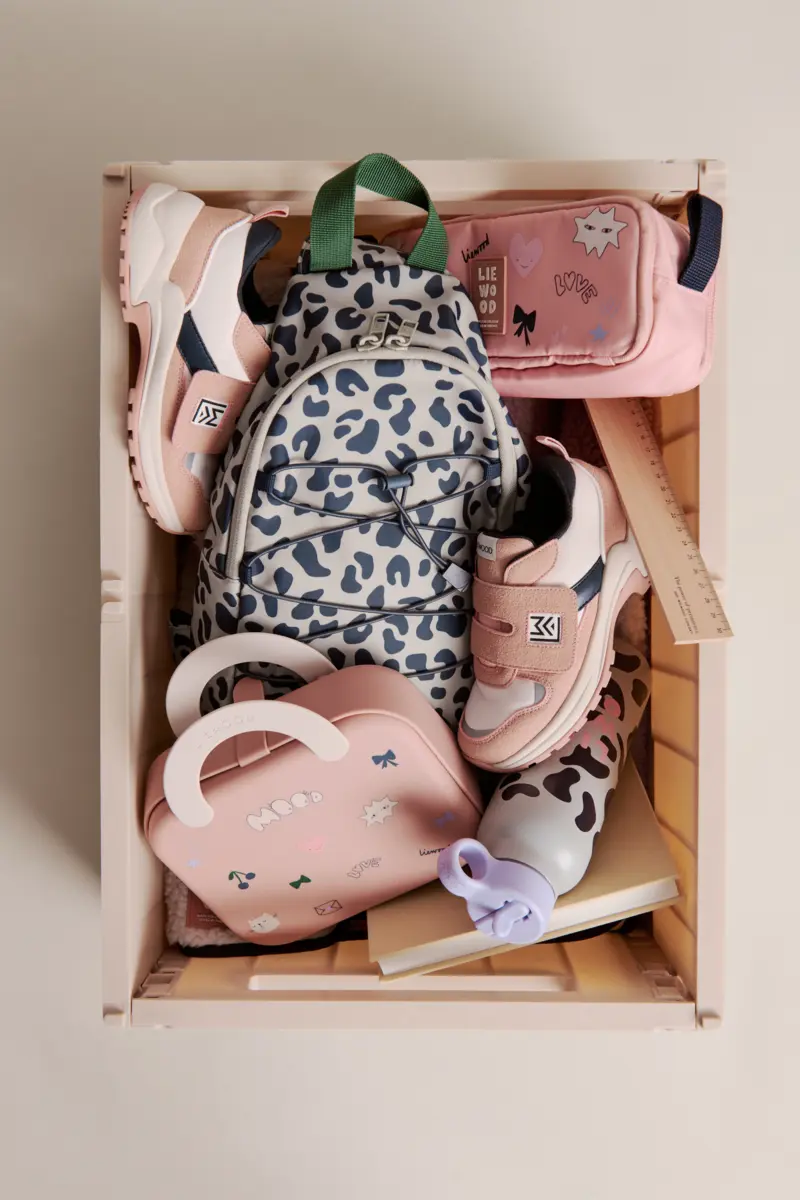 Liewood Phoenix Ein-Schulter-Rucksack „Mega Leo / Nebelgrau Mix“