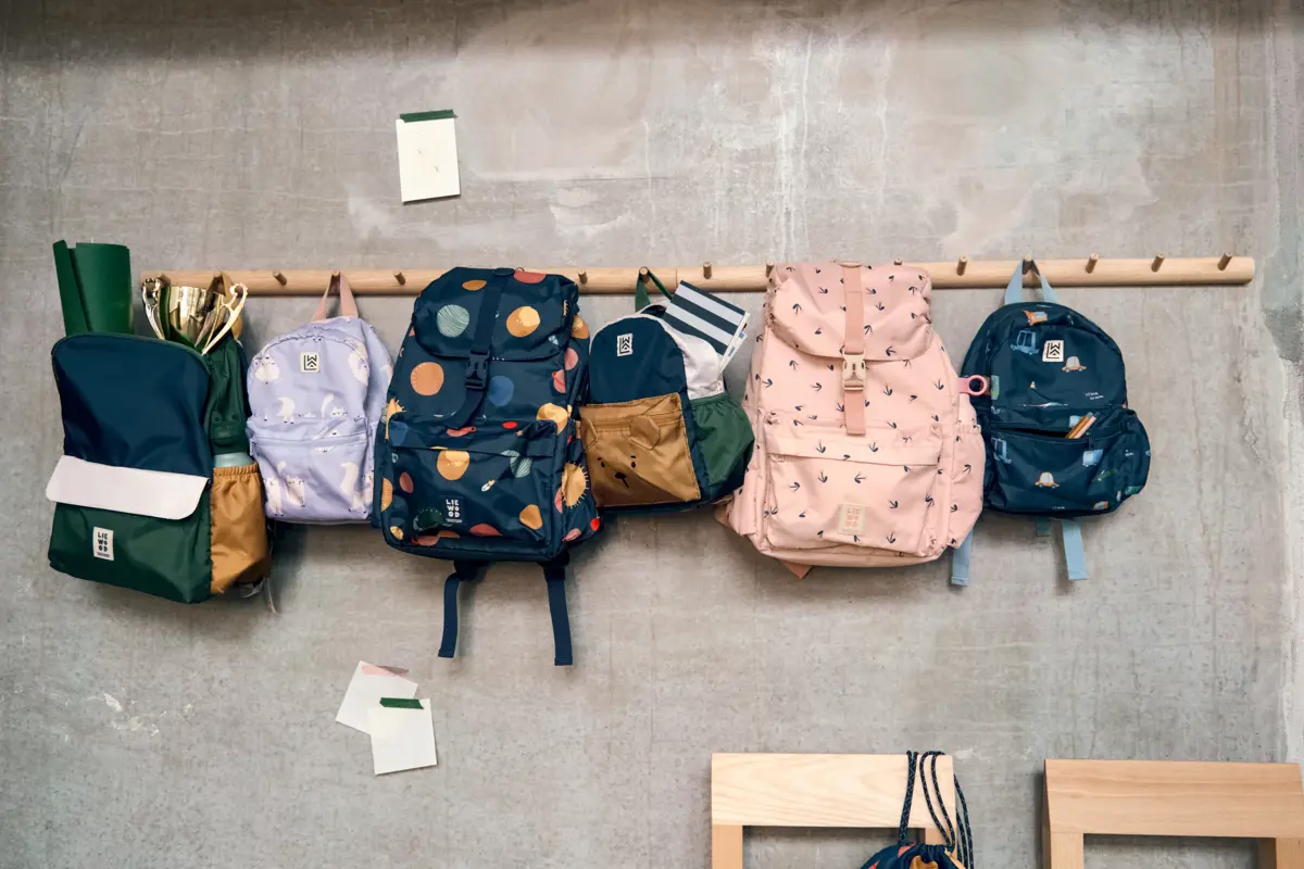 Liewood Schulrucksack Johnny „Cherry heart / Rosey“