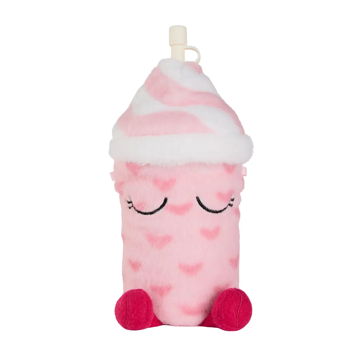 ASOBU Fuzzie Trinkbecher mit Plüschüberzug „Lulu the Love Bug“, 360ml