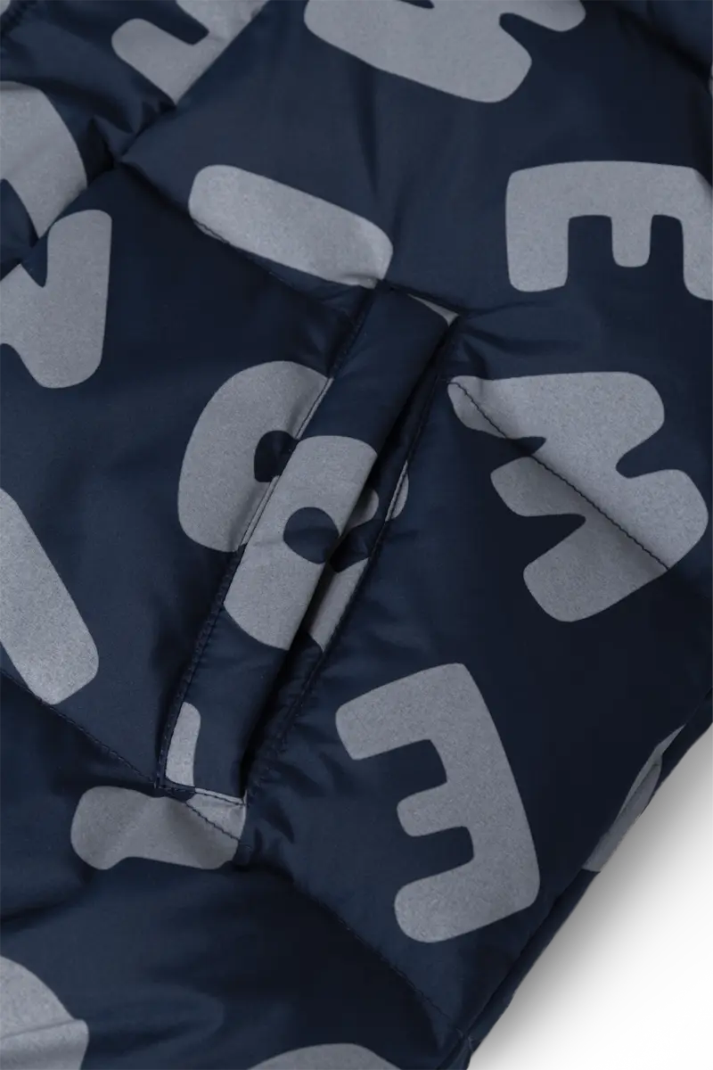 Liewood Daunenjacke Adelina Reflective Down „Letters / Classic navy“