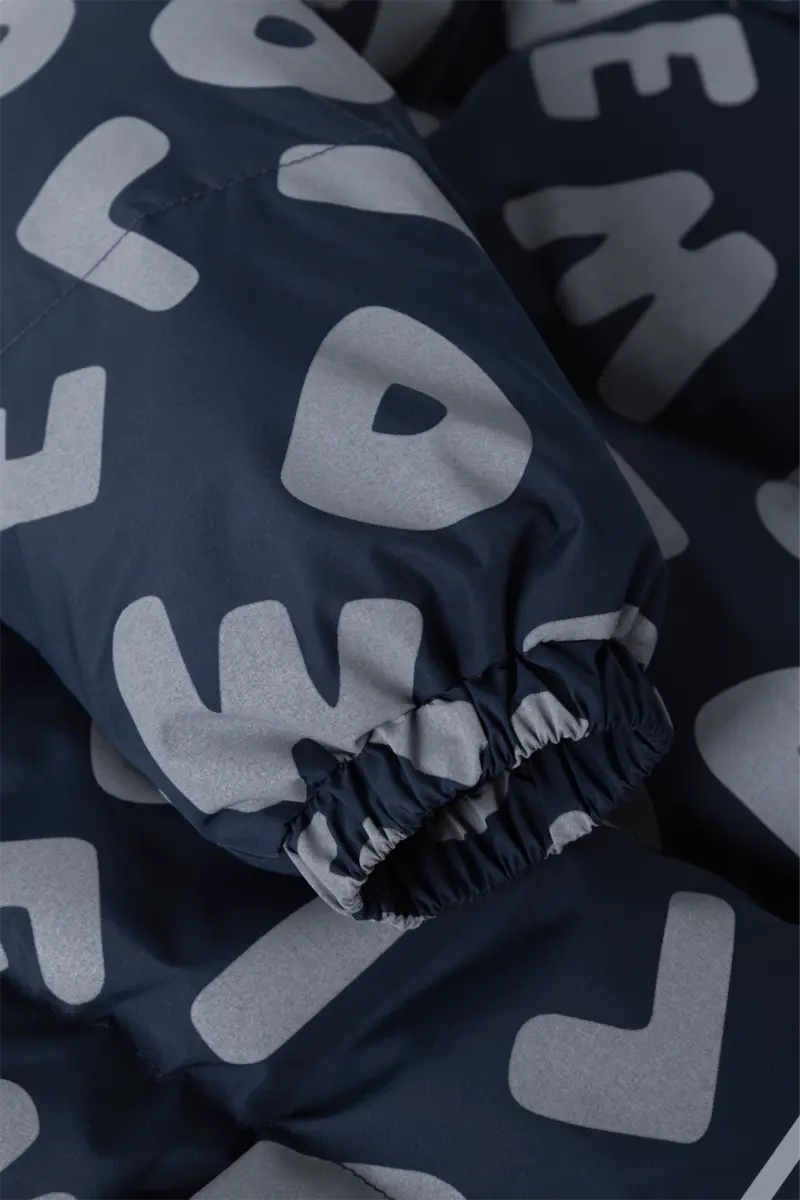 Liewood Daunenjacke Adelina Reflective Down „Letters / Classic navy“