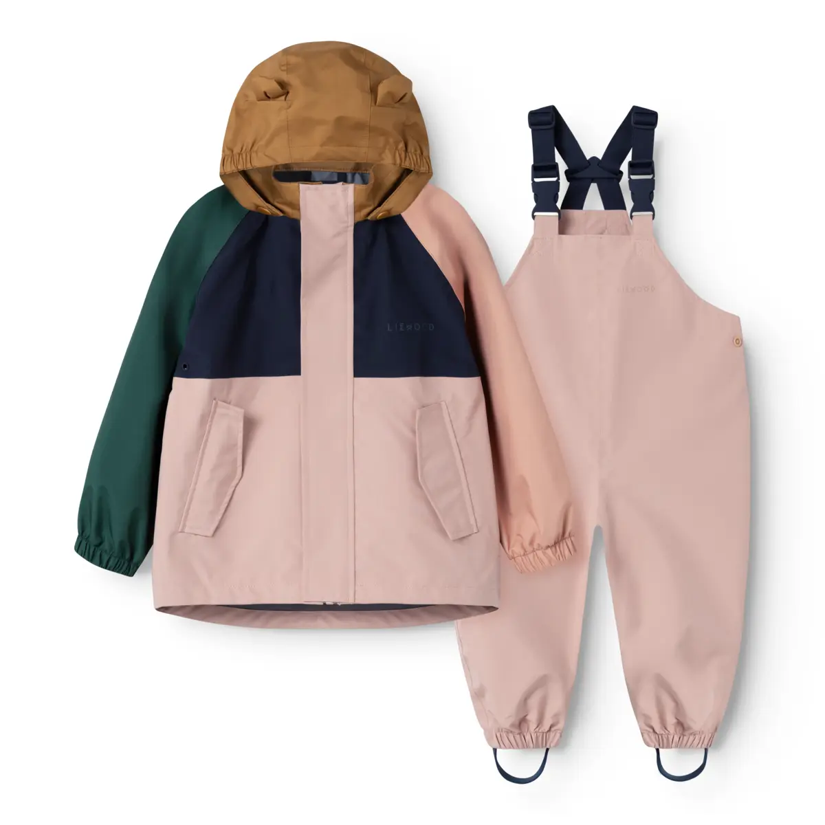 Liewood Softshell Regenbekleidungs-Set Manu „Pale tuscany multi mix“