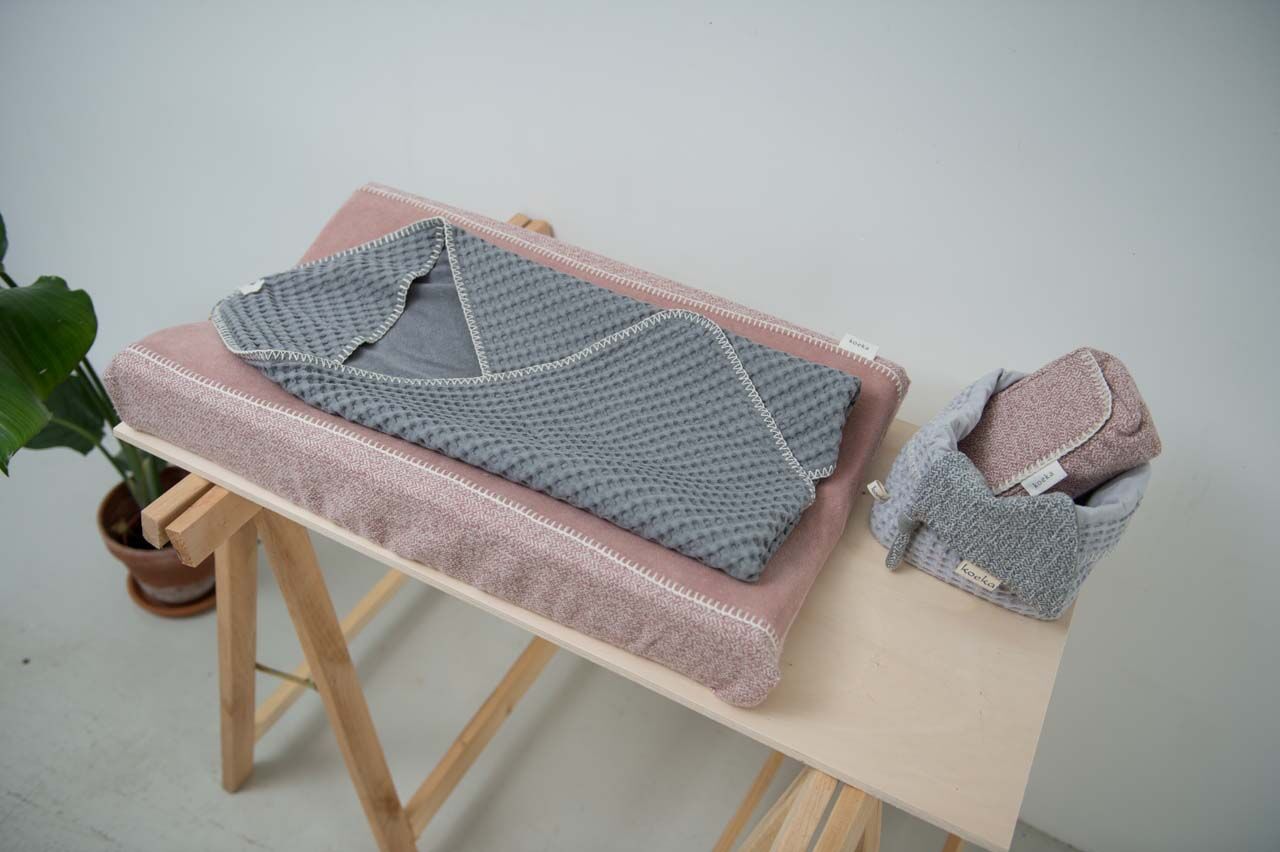 koeka Bezug Vigo old pink für Wickelauflage, 45x73cm Mood 1