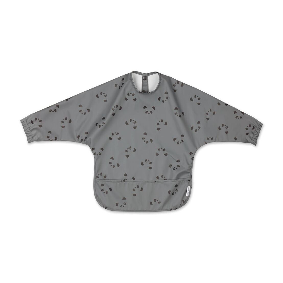 Liewood Merle Lätzchen mit Ärmeln „Panda stone grey“