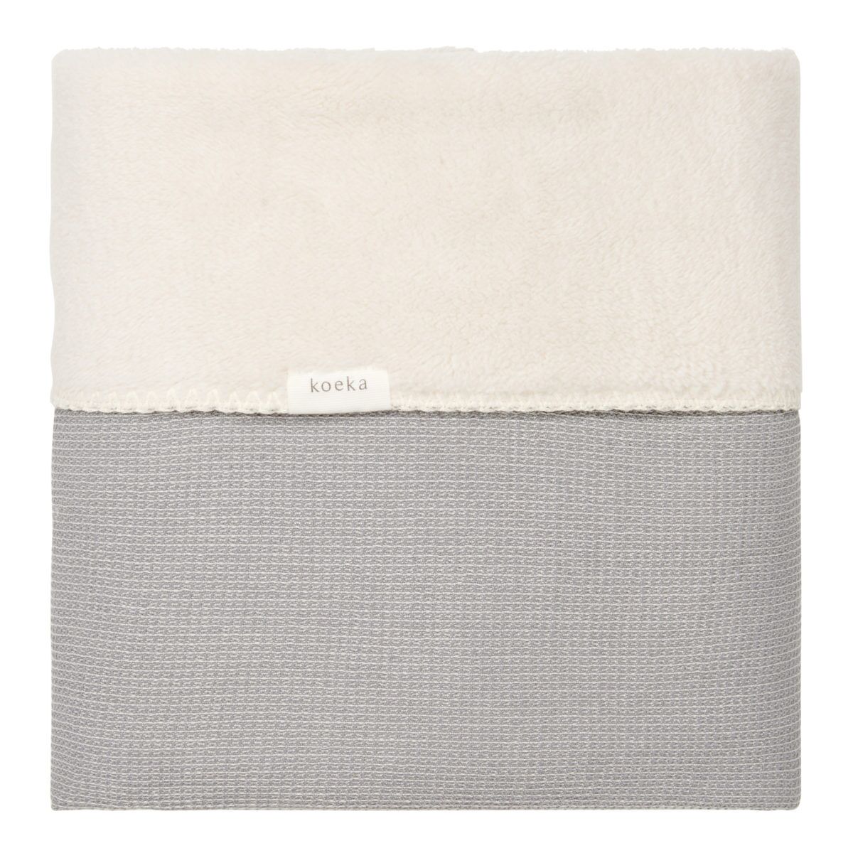 koeka Babydecke Cairo, Plüsch, steel grey, 75x100cm 01