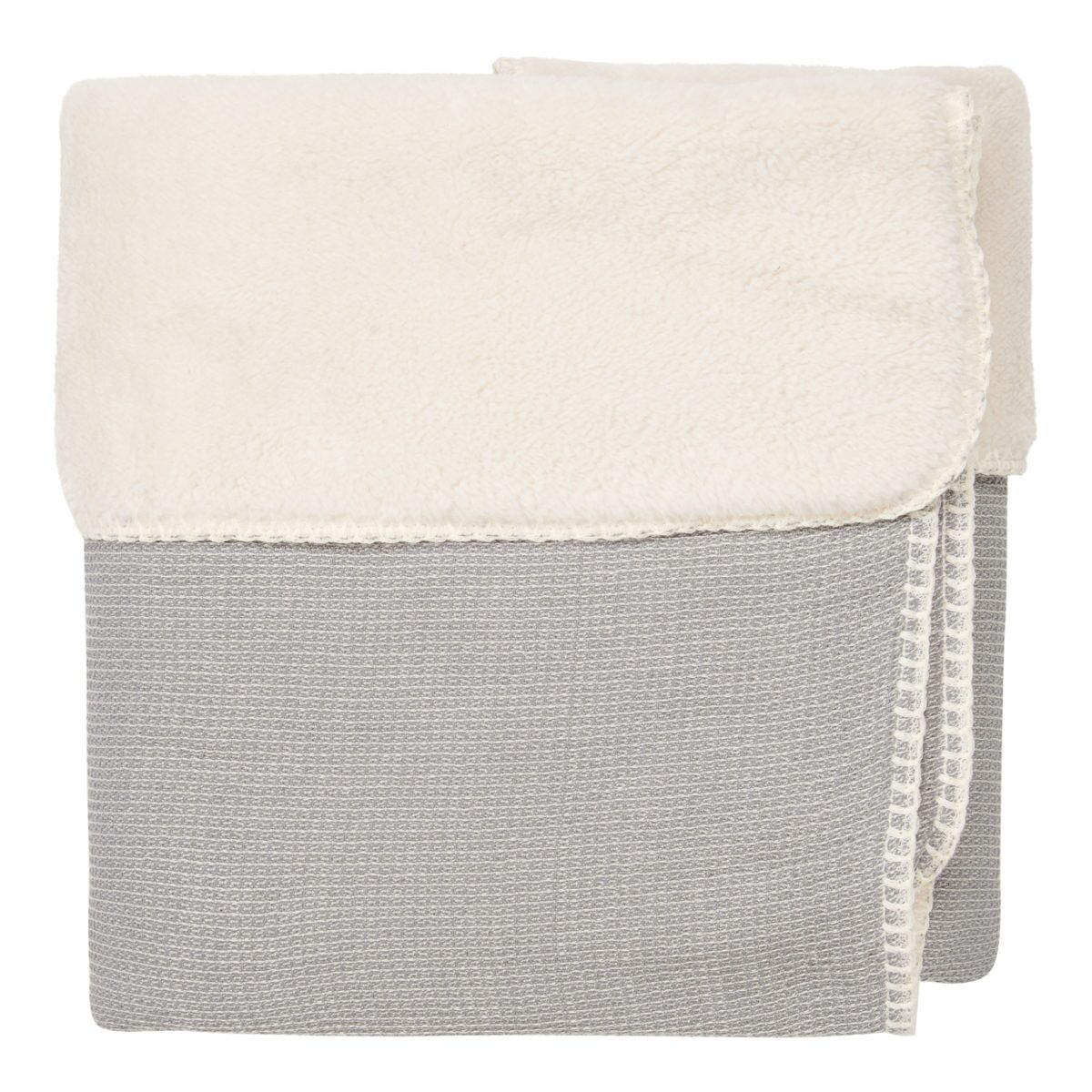 koeka Babydecke Cairo, Plüsch, steel grey, 75x100cm 02