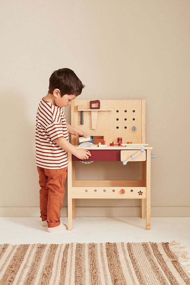 Kids Concept Spielwerkzeugwerkbank aus Holz 02