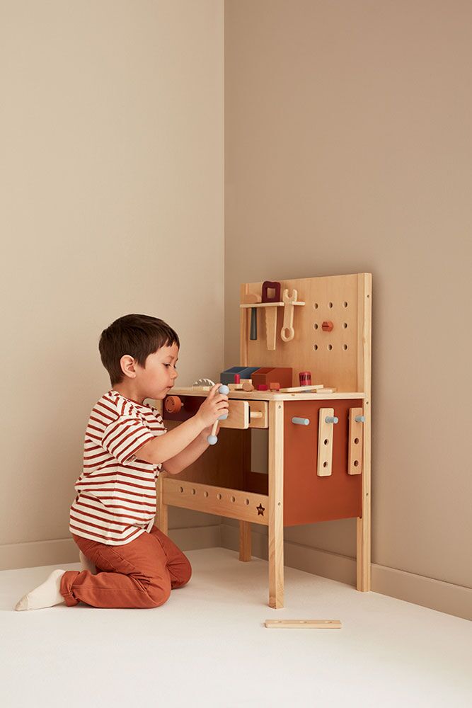 Kids Concept Spielwerkzeugwerkbank aus Holz 04