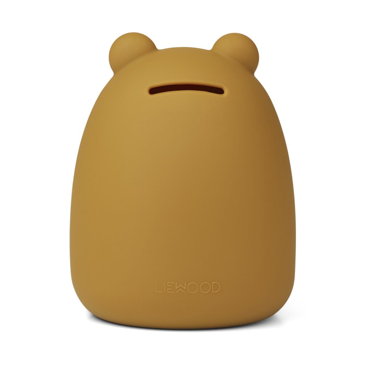 Liewood Palma Spardose „Mr Bear golden caramel“ aus Silikon