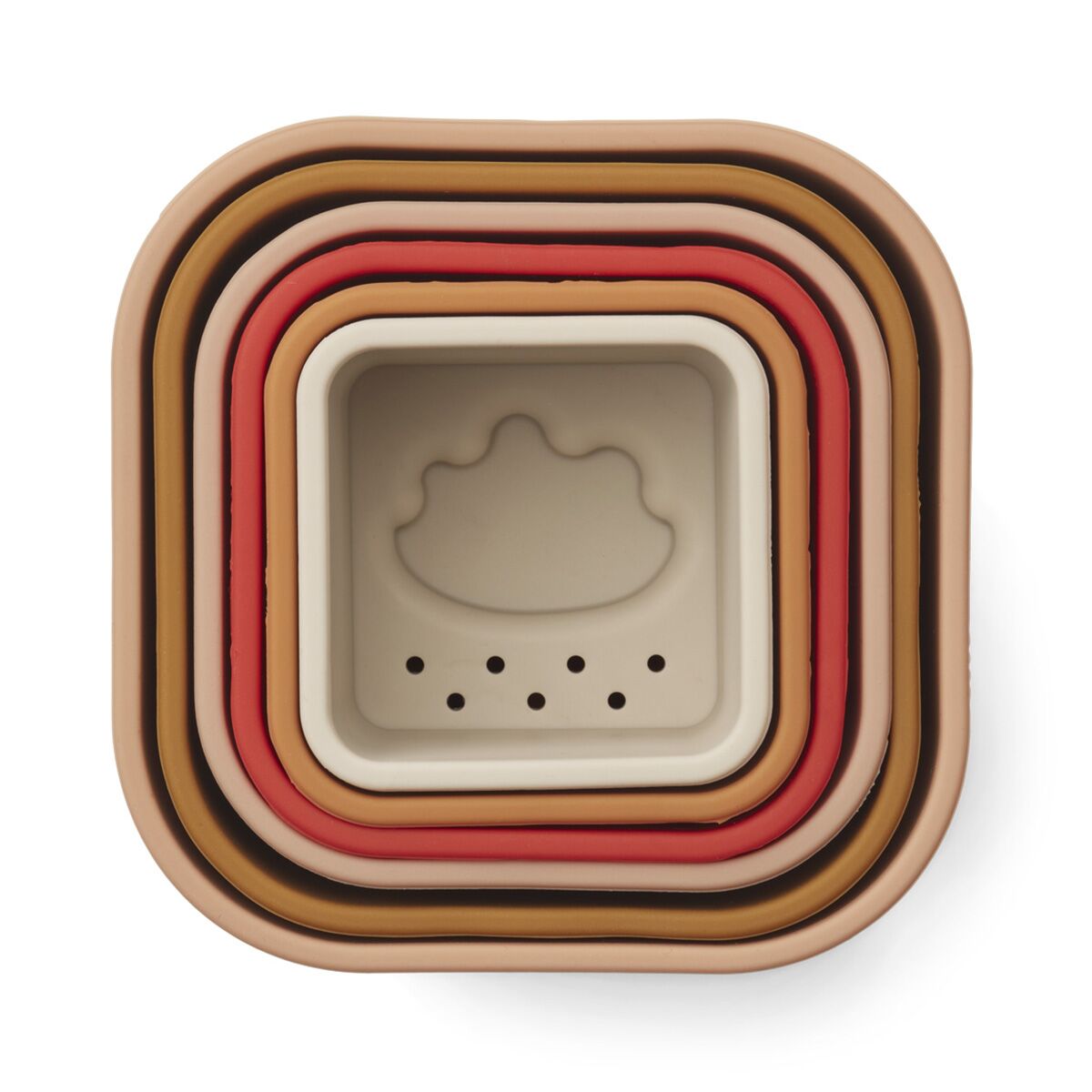 Liewood Zuzu Stapelturm „Apple red multi mix“, Silikon