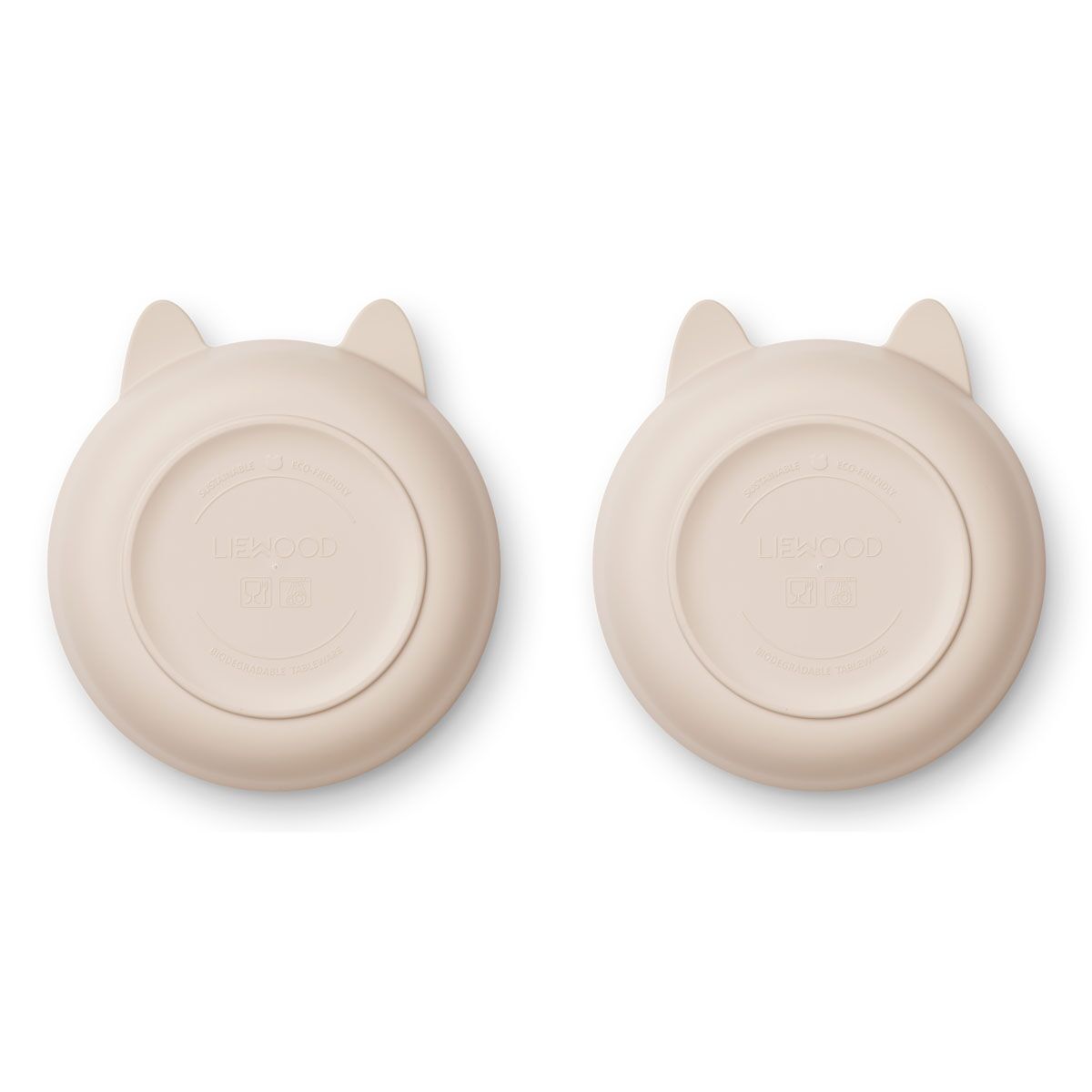 Liewood Solina Kinderschüssel „Rabbit sandy“, aus PLA, 2er-Pack – Bild 2