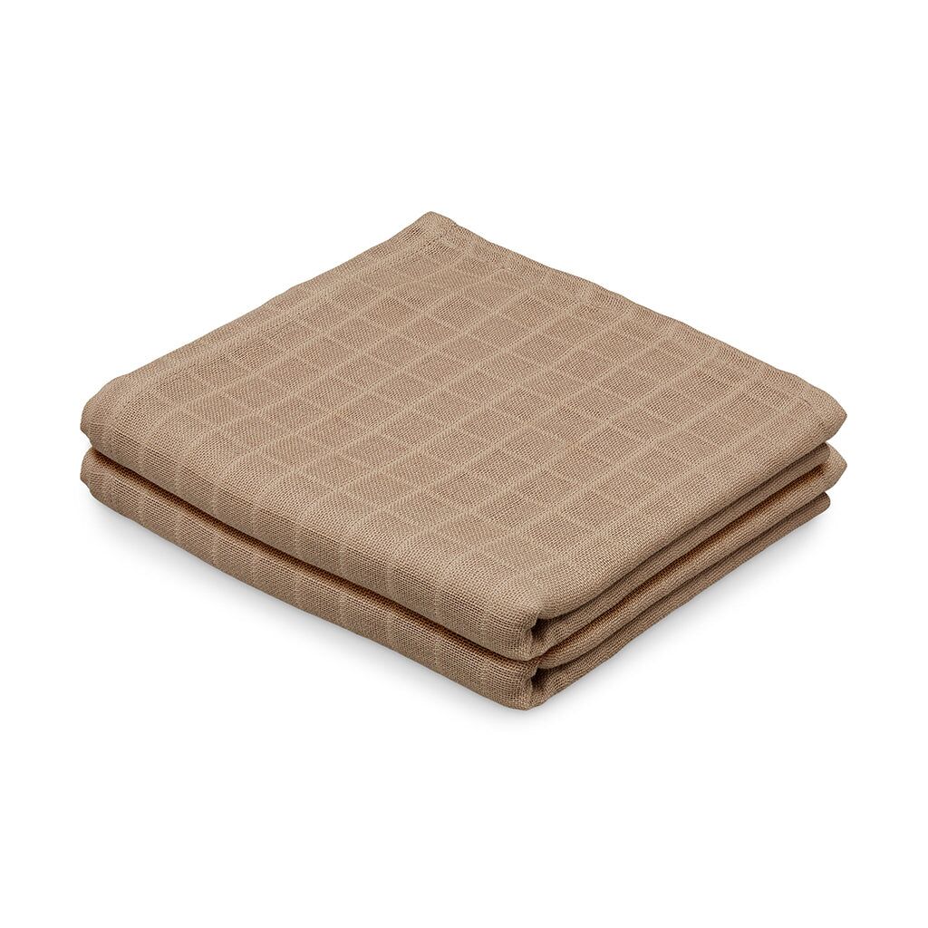 Cam Cam Mulltuch „Camel“, 2er-Set, GOTS, 70x70cm