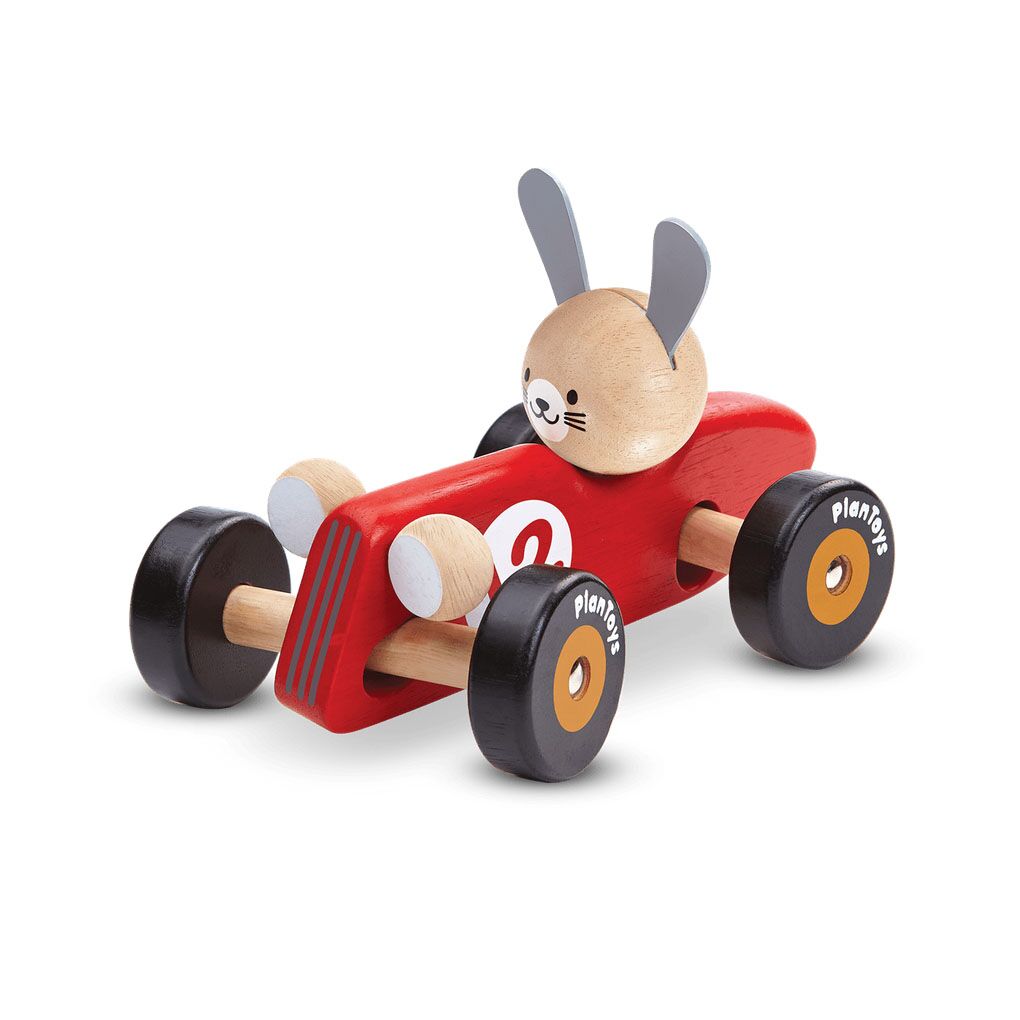 DELISTED PlanToys Rennauto „Hase“ aus Holz