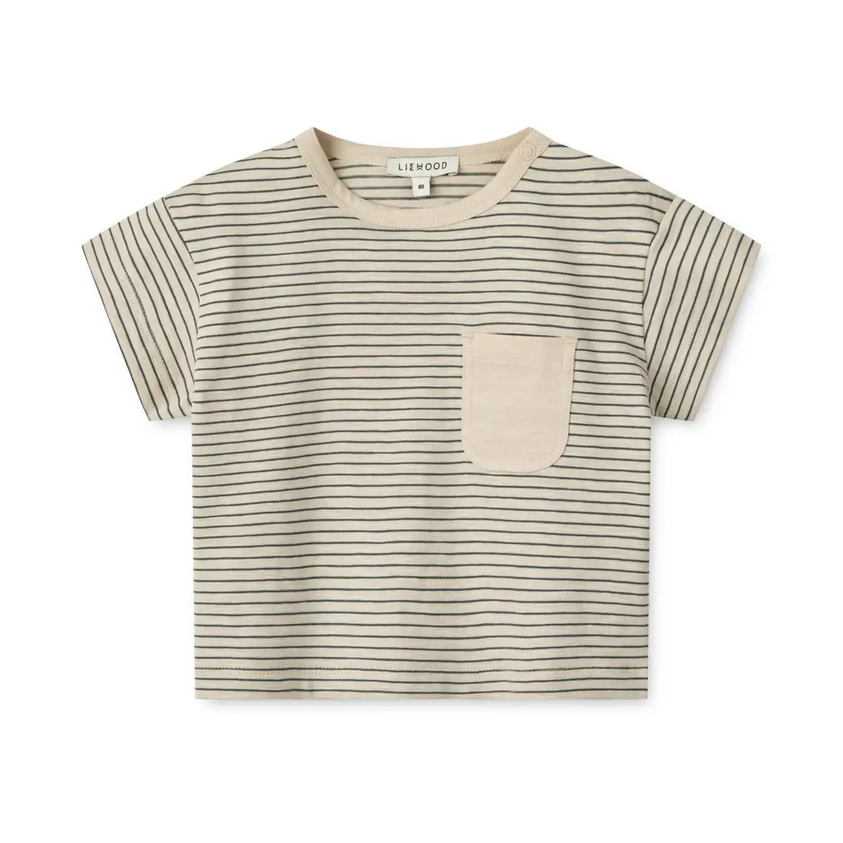 Liewood Dodoma Baby-T-Shirt „Whale blue / Sandy“