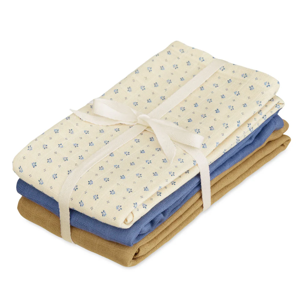 Cam Cam Mulltuch „Capri“, 3er-Set, GOTS, 70x70cm