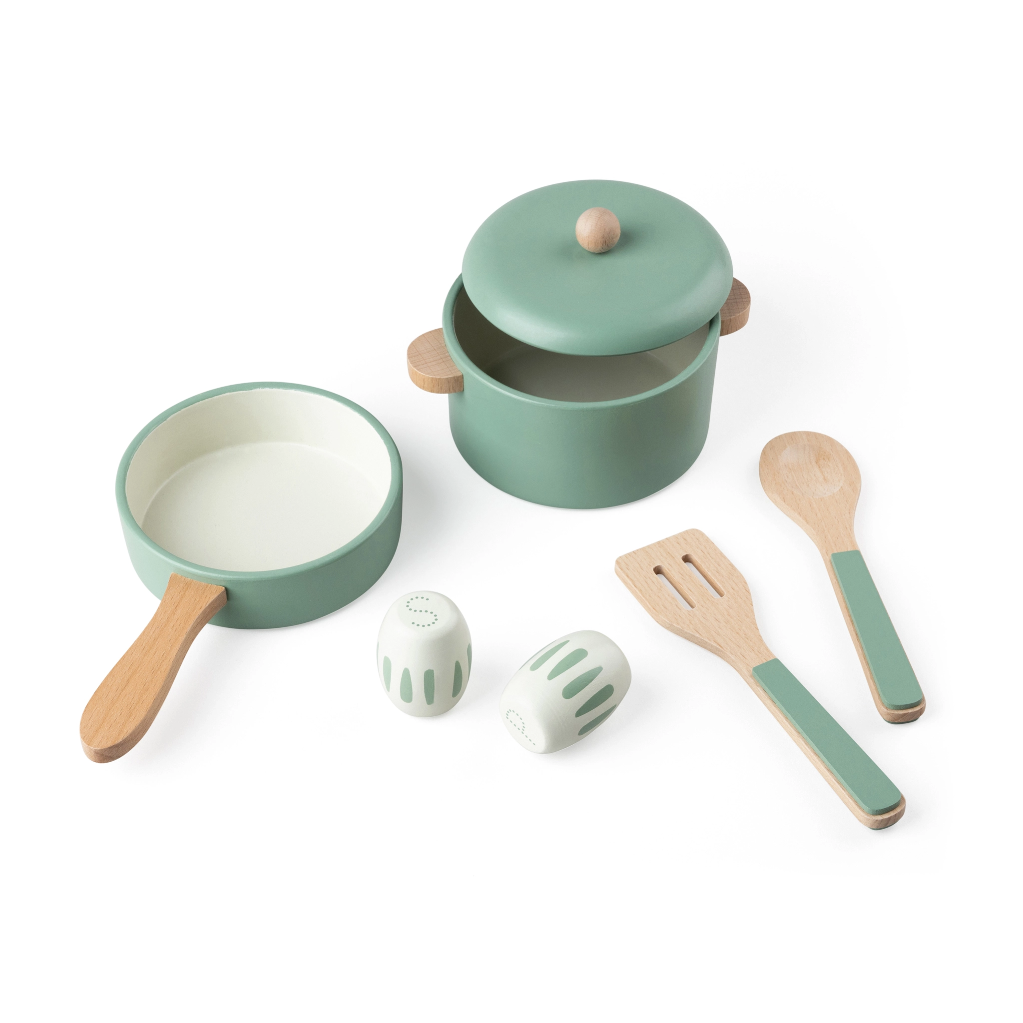 Sebra Topf und Pfannen-Set aus Holz