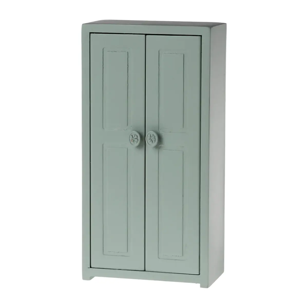 Maileg Kleiderschrank aus Holz, Maus, hellblau, H14cm – Bild 4