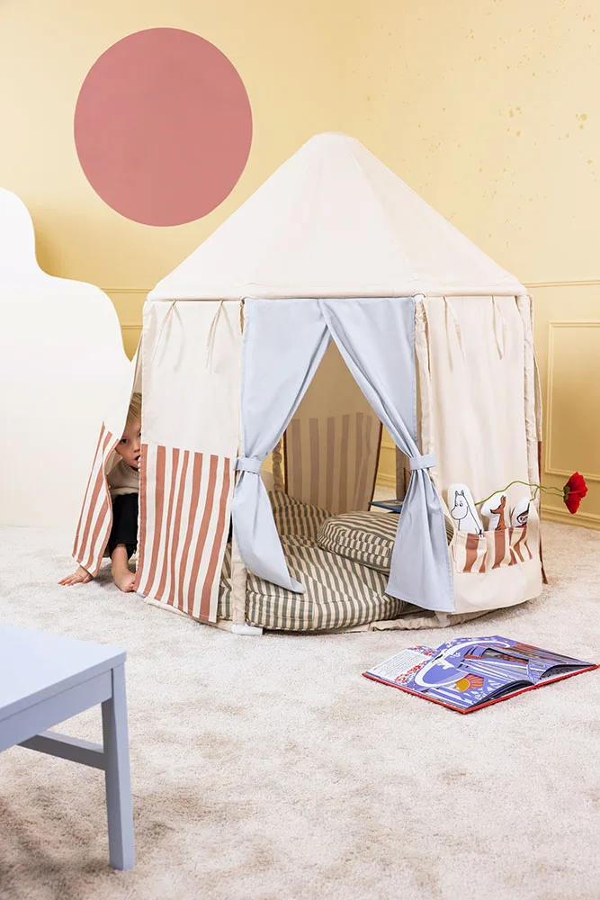 Kids Concept Pavillon Zelt „Mumin mit Muminpuppen“, 107x124cm
