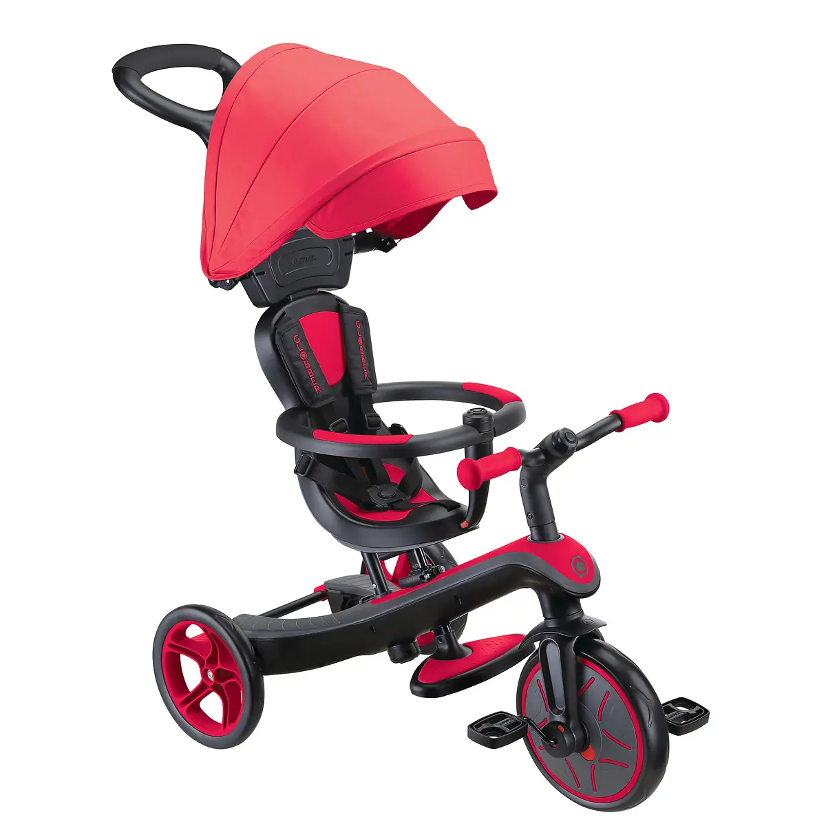 Globber Trike Explorer 4-in-1 – Rot, 10M-5J, mitwachsendes Dreirad (neue Version) – Bild 11