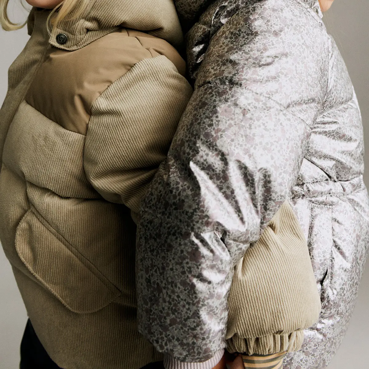 Wheat Puffer Mantel Eli „Silver Flower Madow“