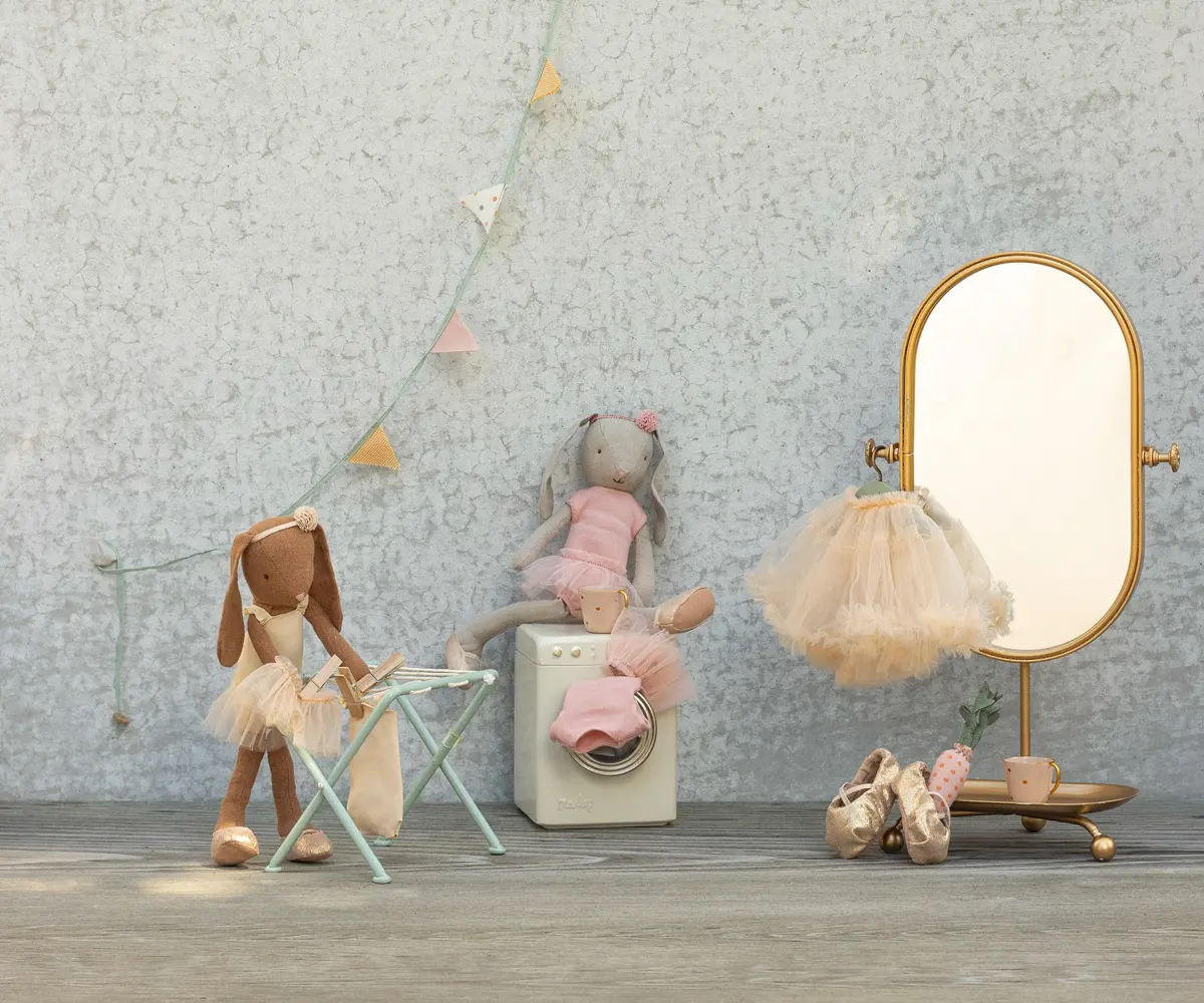 Maileg Puppenkleidung Ballettanzug und Rock, creme, Gr. 2