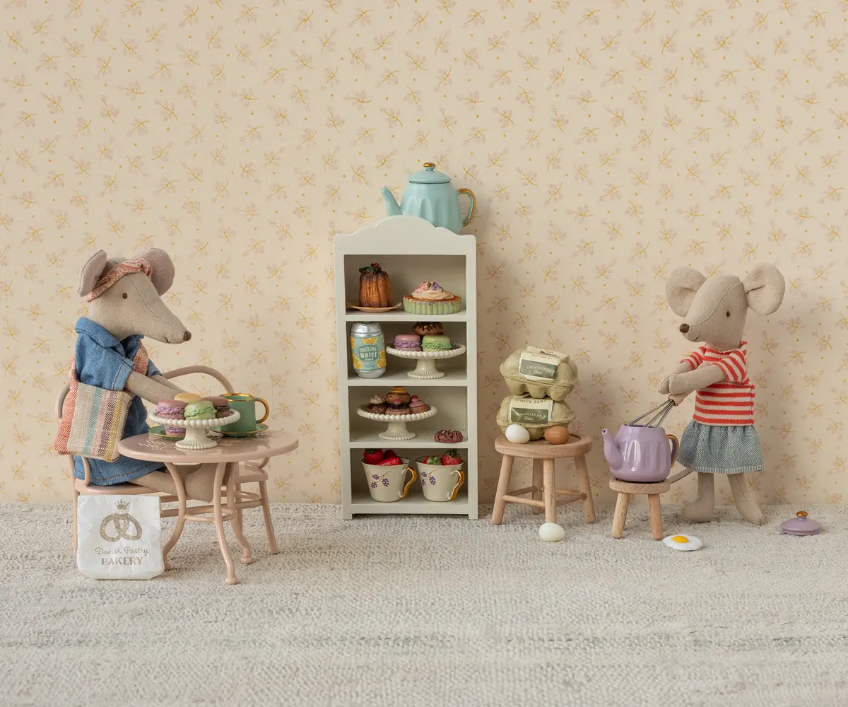 Maileg Puppenkleidungs-Set Jeanskleid und Tasche für Mama Maus
