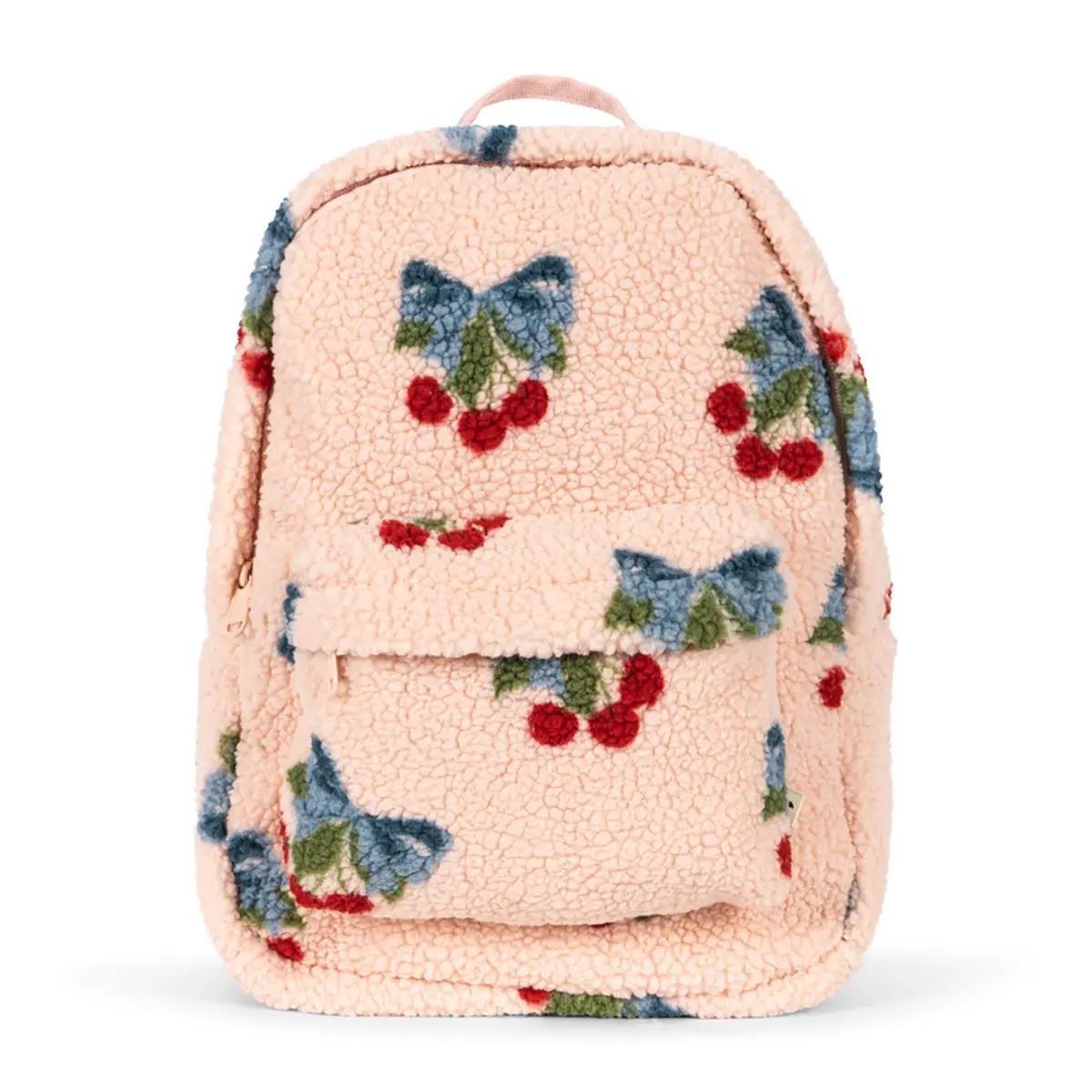 Konges Sløjd Teddyfell-Kinderrucksack Jody „Amarena Rose“, midi