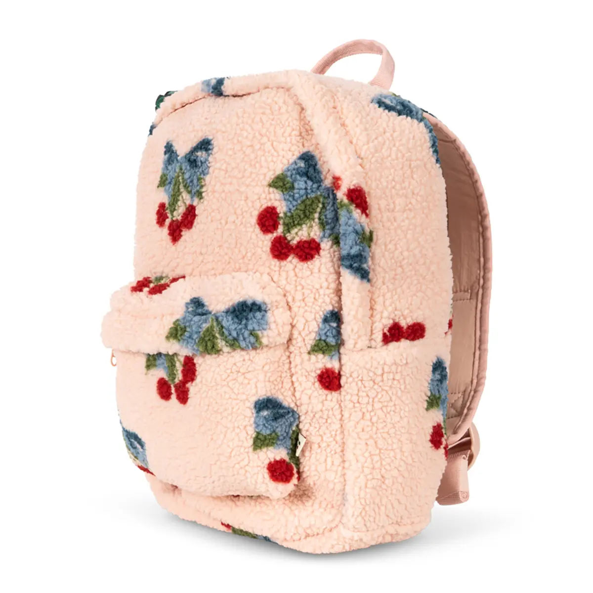 Konges Sløjd Teddyfell-Kinderrucksack Jody „Amarena Rose“, midi