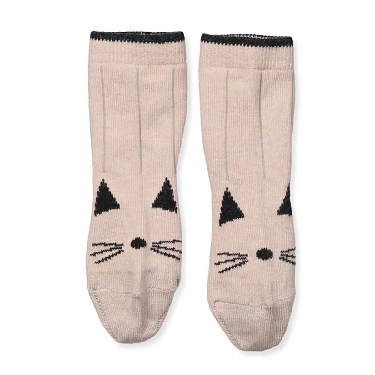 Liewood Baumwollsocken-Set Silas „Cat sweet rose“, 2er-Pack