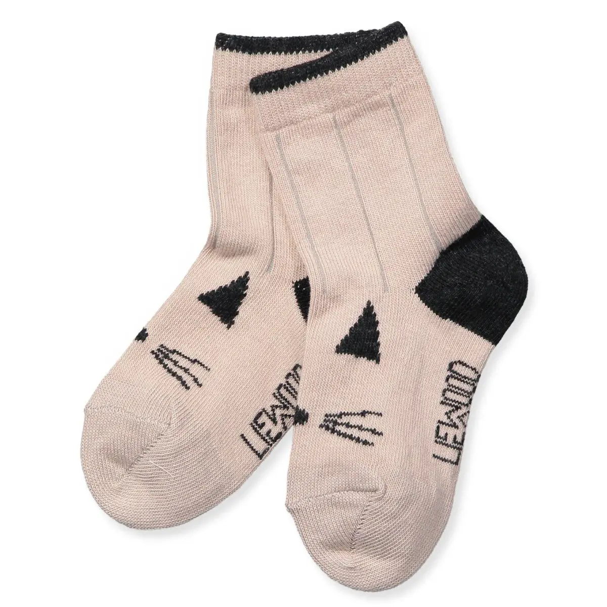 Liewood Baumwollsocken-Set Silas „Cat sweet rose“, 2er-Pack