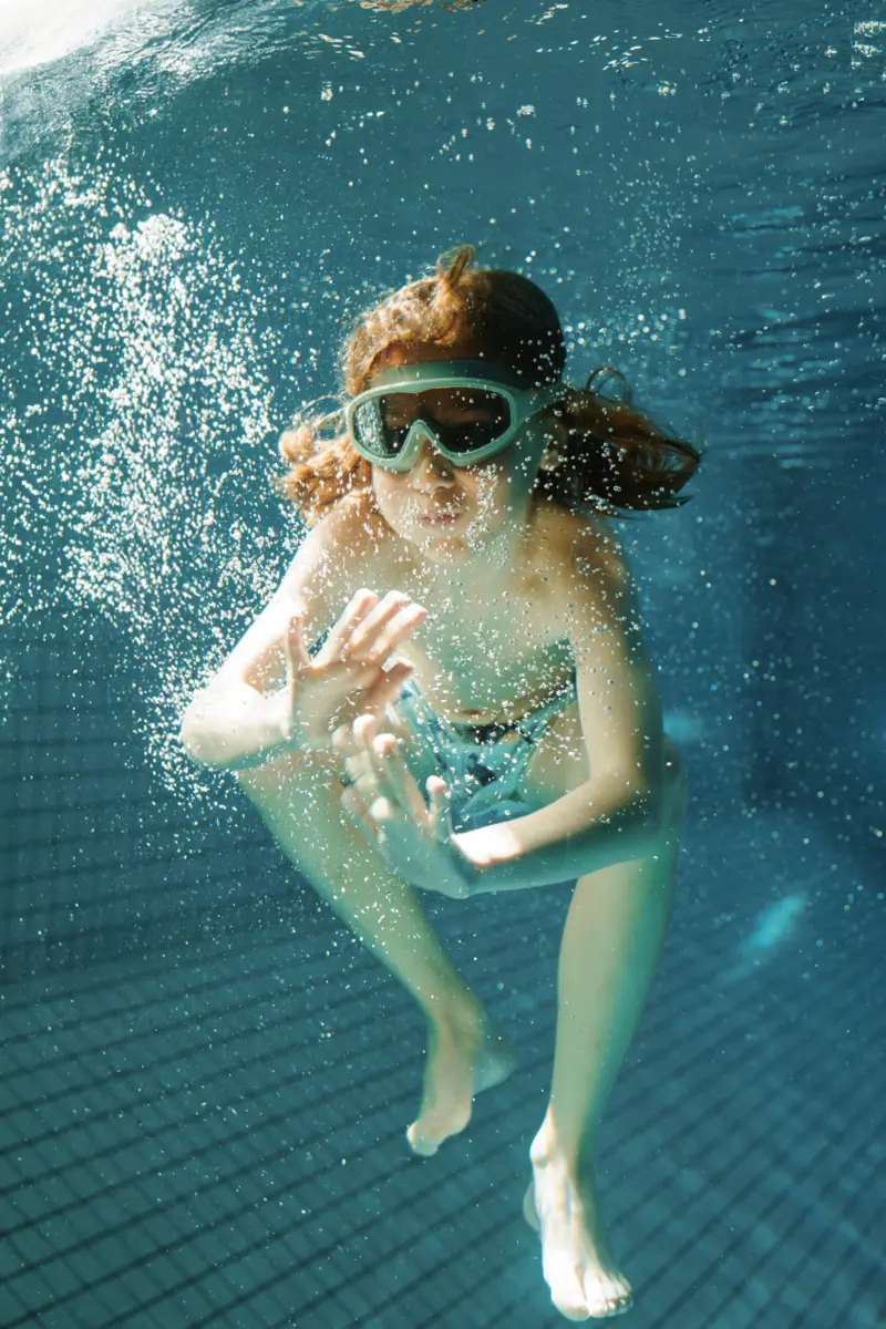 Liewood Kerem Kinder-Schwimmbrille „Peppermint / Garden green“