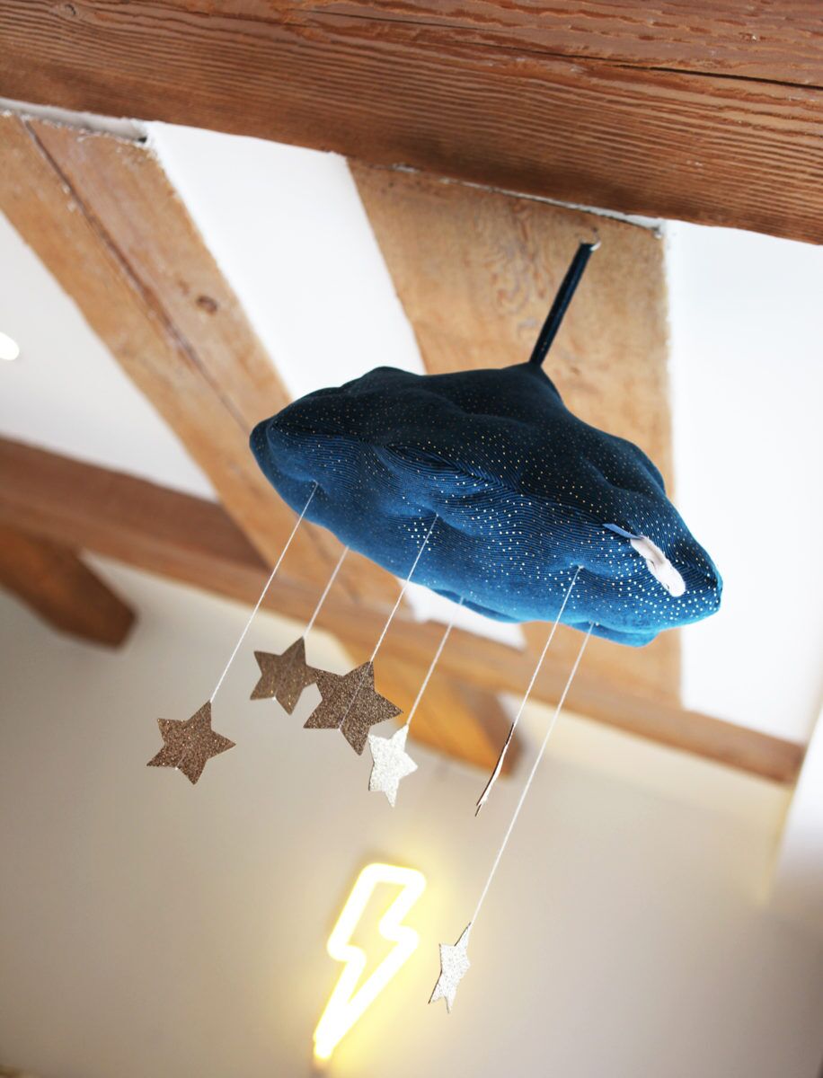 Picca Loulou Wolke mit Sternen, blau, H34cm – Bild 3