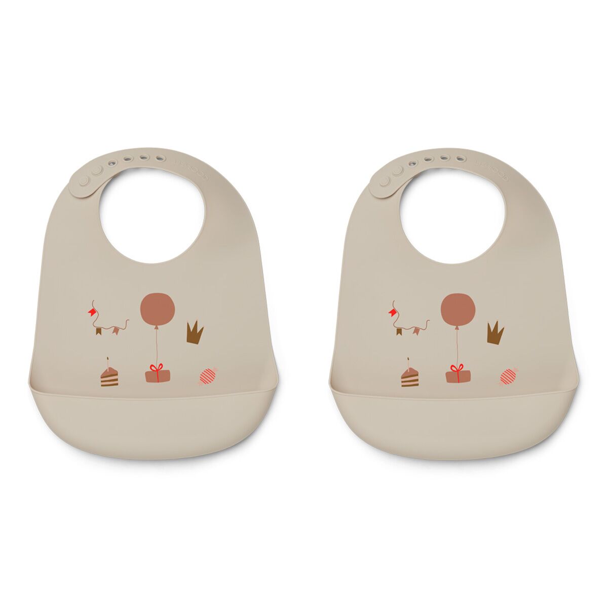 Liewood Tilda Silikon Lätzchen „Birthday multi mix“, 2er Set 01