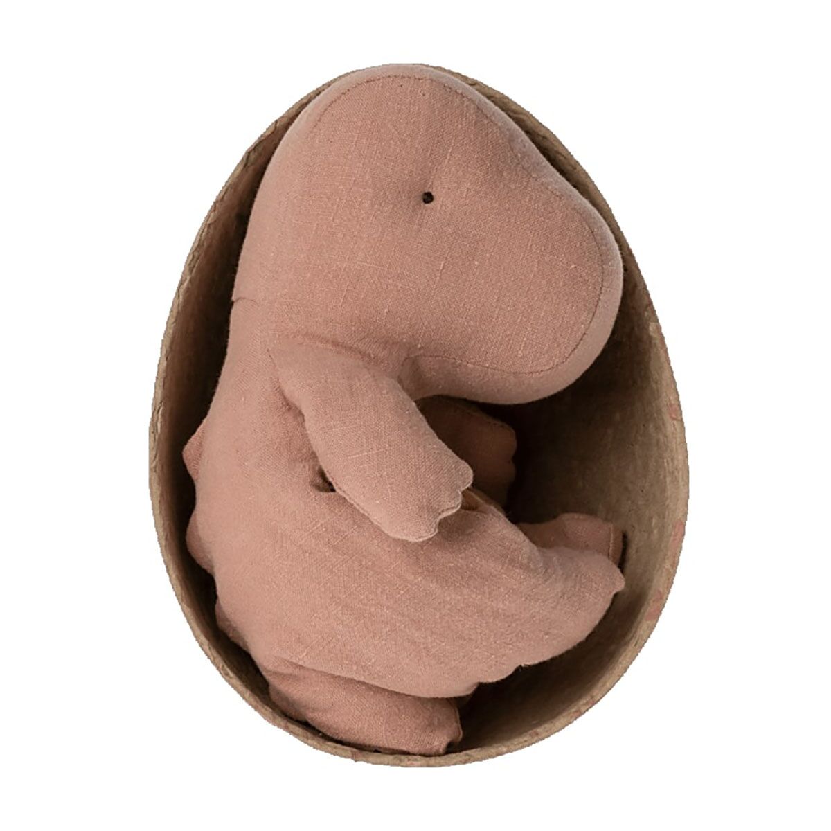 Maileg Dino Gantosaurus im Ei „old rose“ (23cm) 03