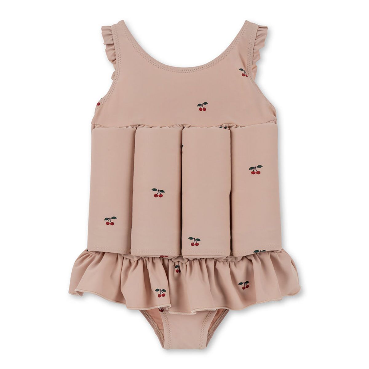 DELISTED Konges Sløjd Floatsuit Badeanzug „Cherry Blush“, mit Schwimmhilfe, LSF 50+ – Bild 2