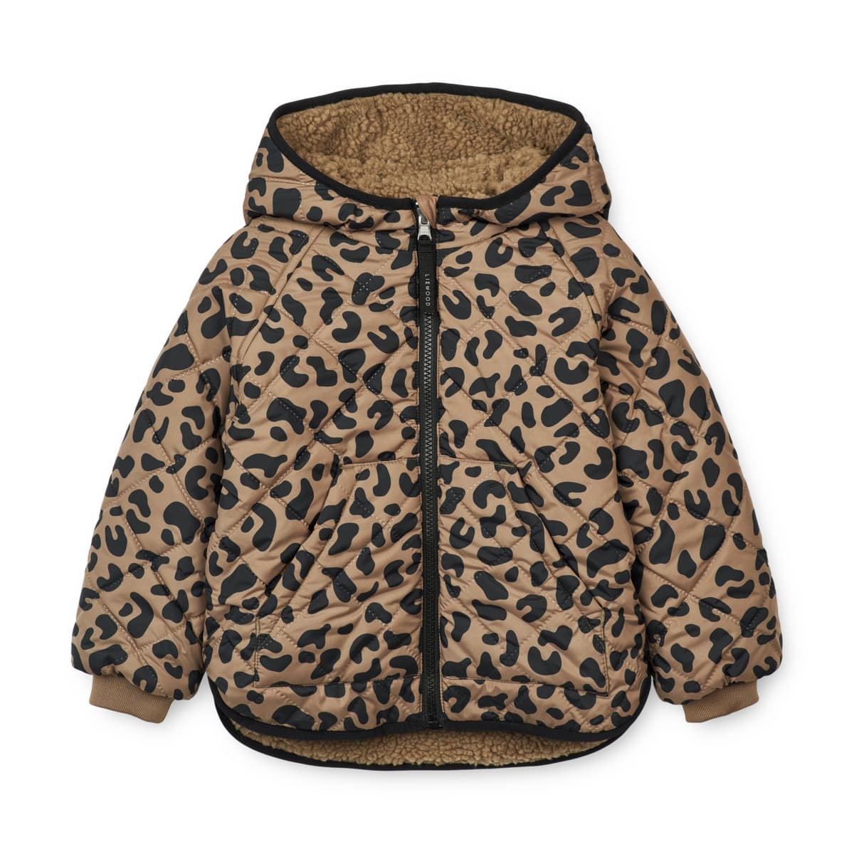 Liewood Jackson Thermo-Wendejacke für Kinder „Leo oat / Black panther“, Gr. 80, 98 – Bild 2