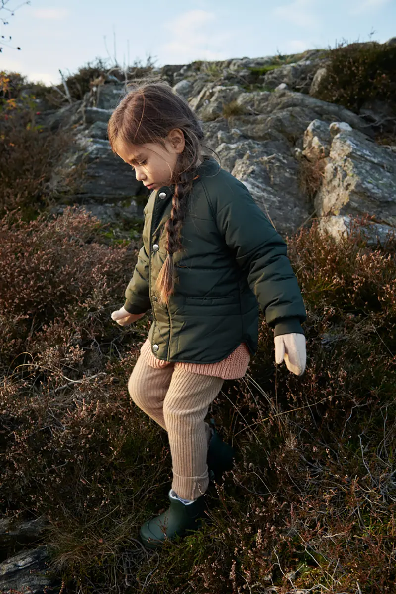 Liewood Fäustlinge Millie aus Merionwolle „Tuscany rose / Lemon flake“, 1-7 Jahre, OEKO-TEX® – Bild 3