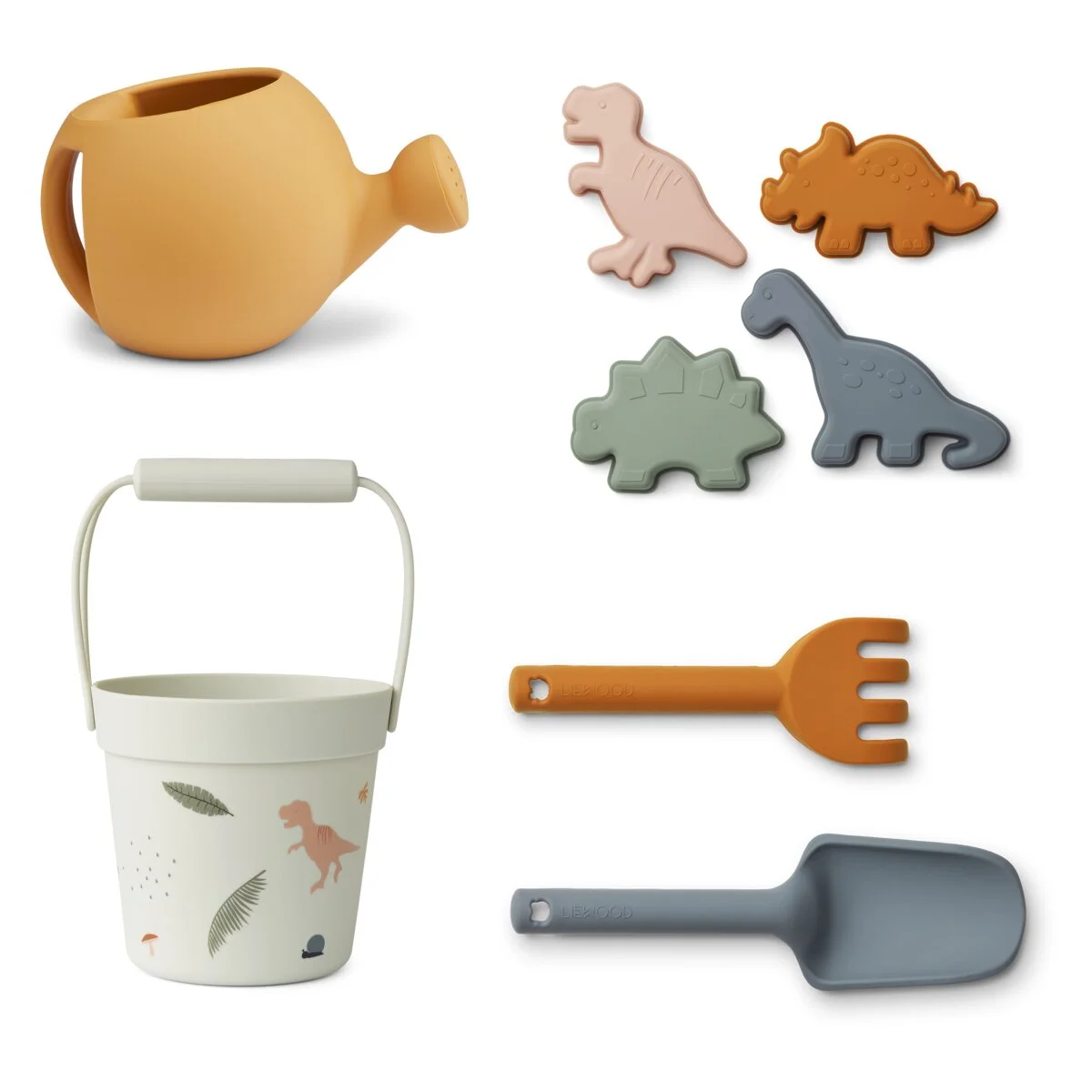 Liewood Florence Strand- und Garten-Set „Dino / Sandy“, Silikon
