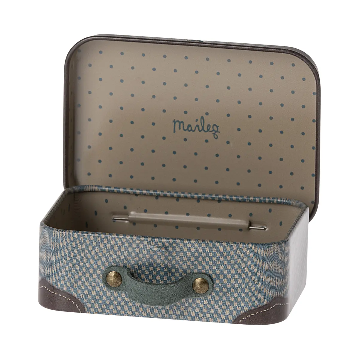 Maileg Metallkoffer „Blau“, 7,5x6,5x2,5cm – Bild 2