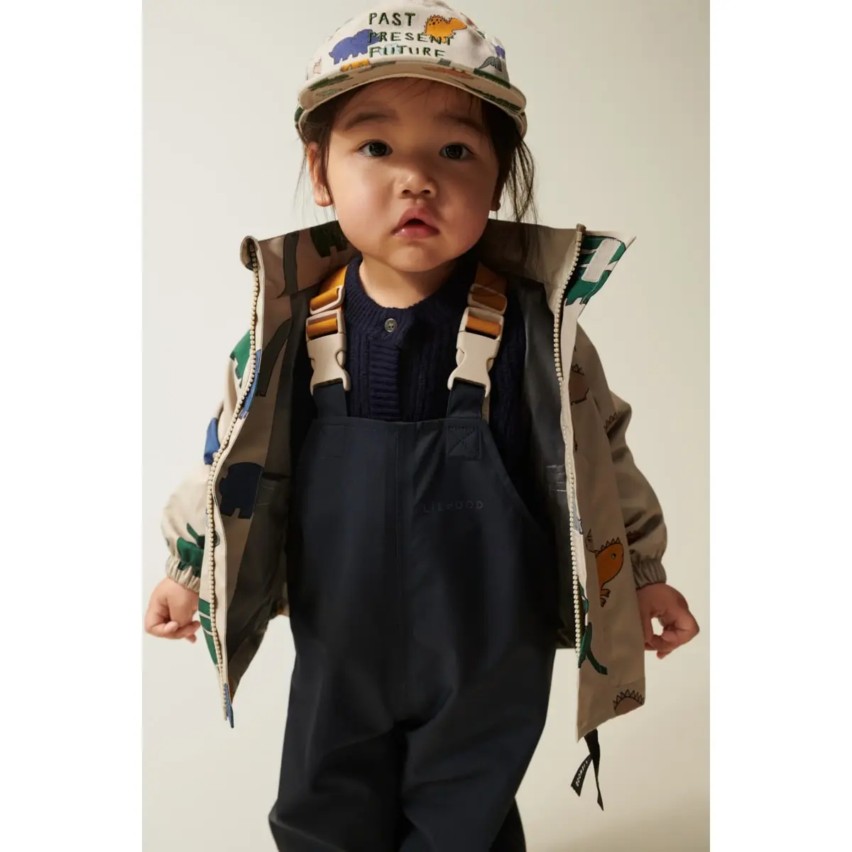 Liewood Softshell Regenjacke Manu „Dinosaurs / Nebelgrau“, Gr. 80, 86, 98 – Bild 8