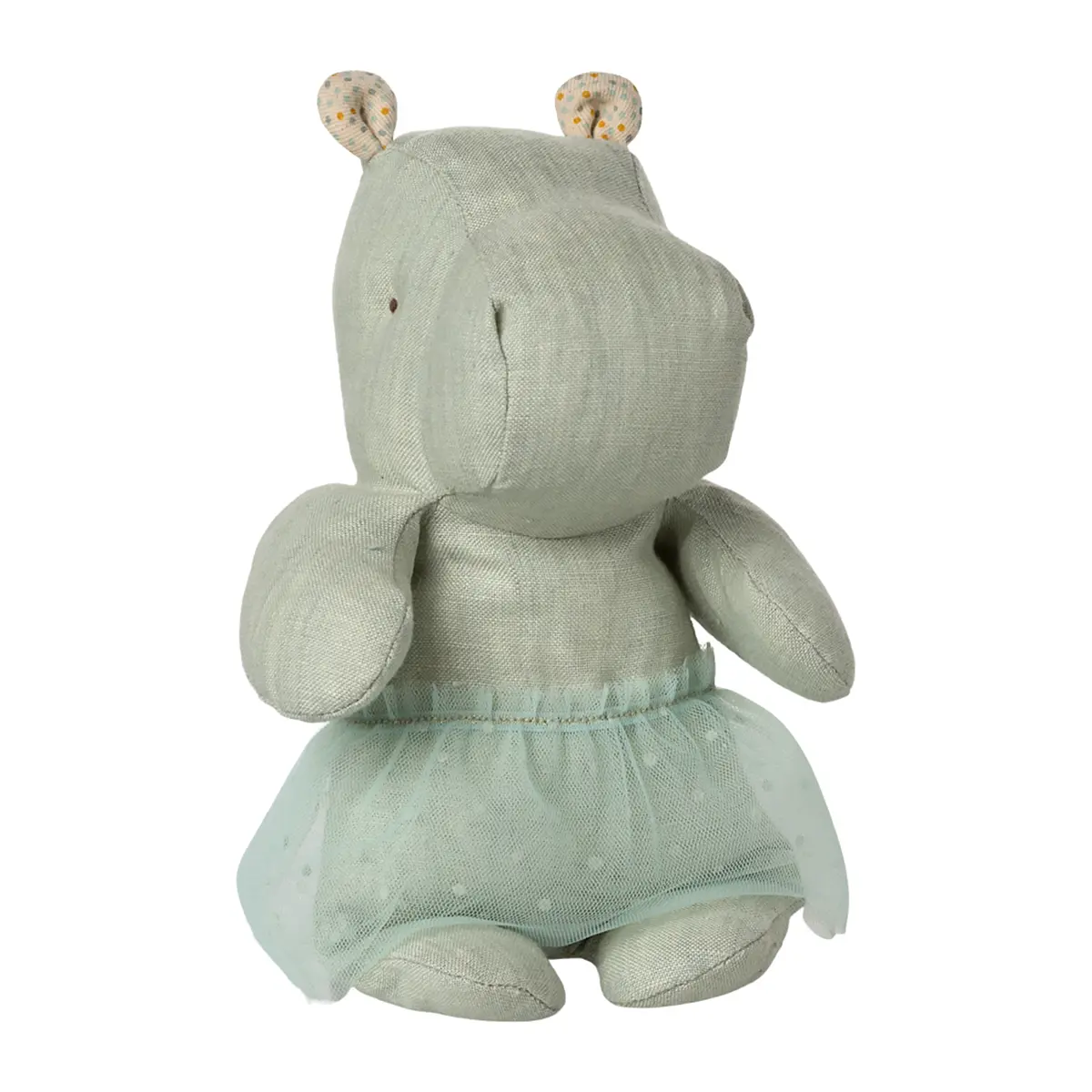 Maileg Safari Friends, Nilpferd mit Rock, Klein - mint, H23cm