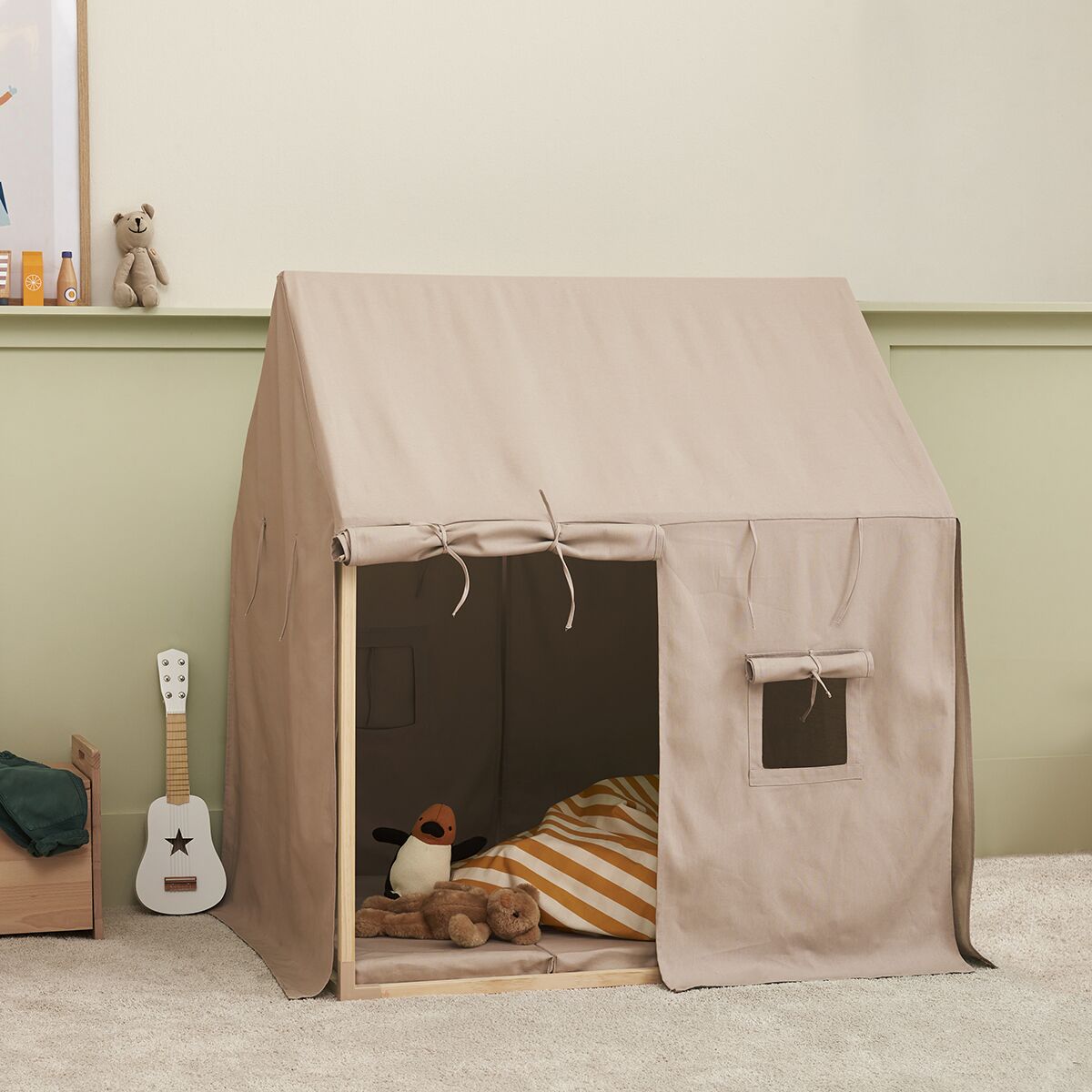 Kids Concept Hauszelt „hellrosa“, 124x110x80cm – Bild 6