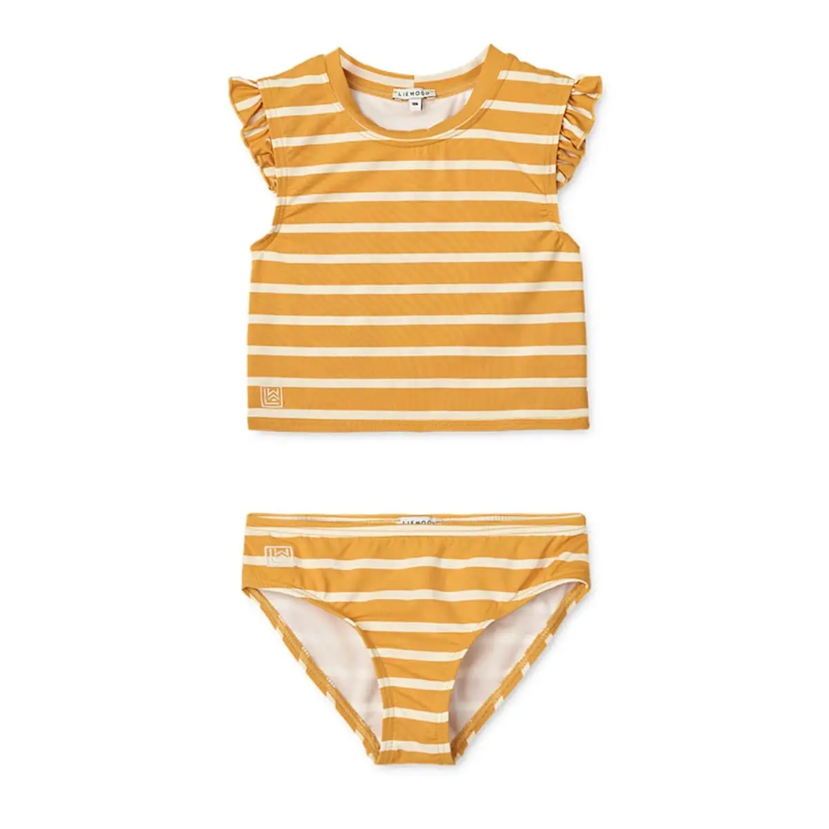 Liewood Rüschen-Bikini Judie „Yellow mellow / Creme de la creme“
