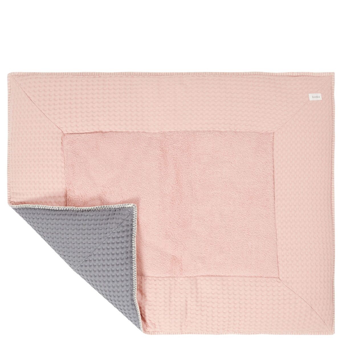 koeka Krabbeldecke Amsterdam „shadow pink / steel grey“ 80x100cm