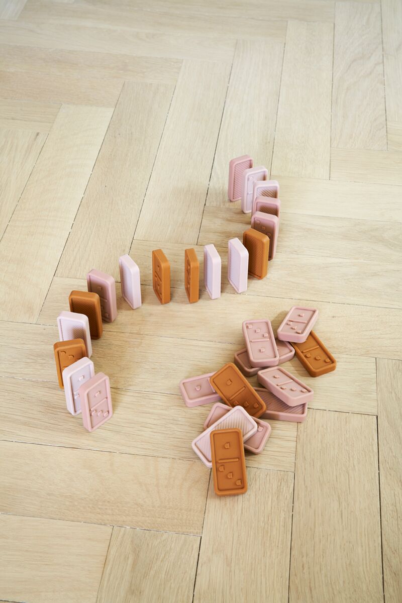 Liewood Dodo Domino Spiel aus Silikon „Rose multi mix“ Mood 1