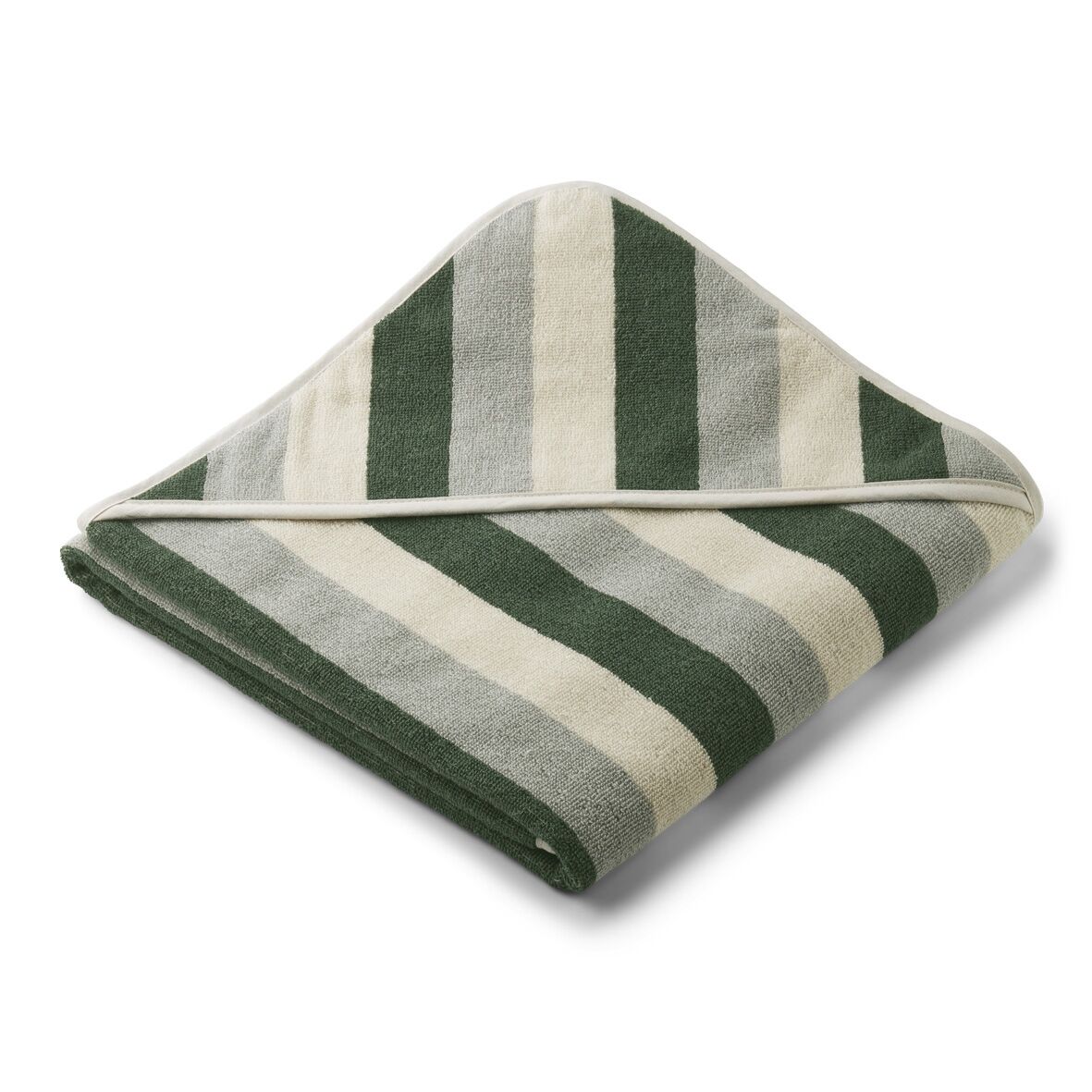 Liewood Kapuzenhandtuch Louie „Garden green:sandy:dove blue“, 100cm