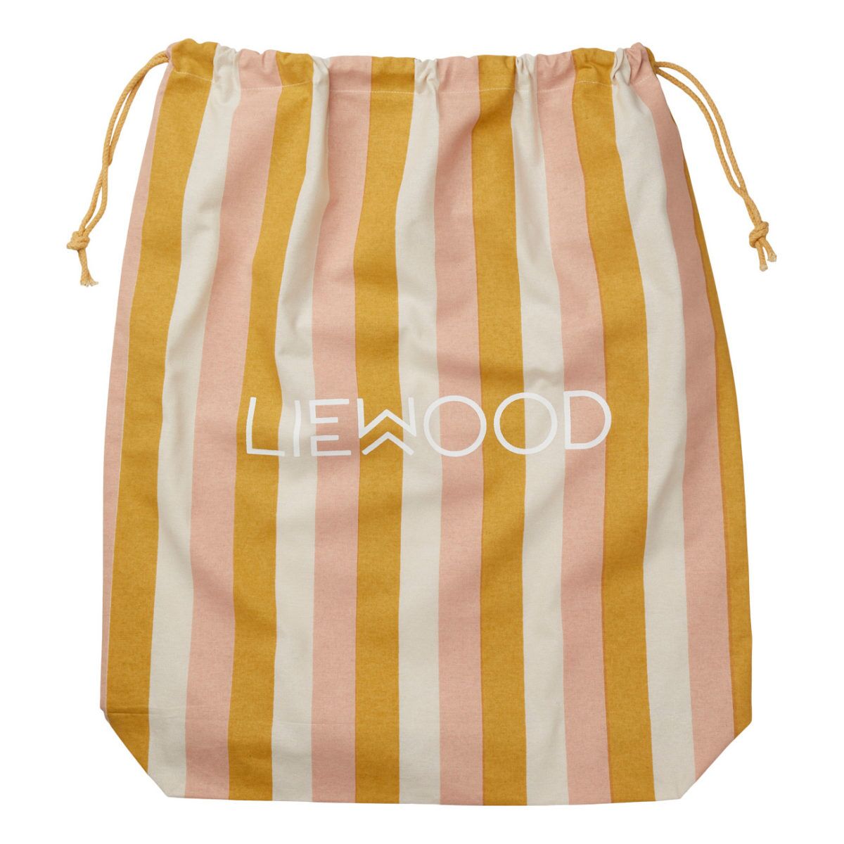 Liewood Stoffbeutel Stripe Peach sandy yellow mellow Big (61x52cm) Geschenkverpackung